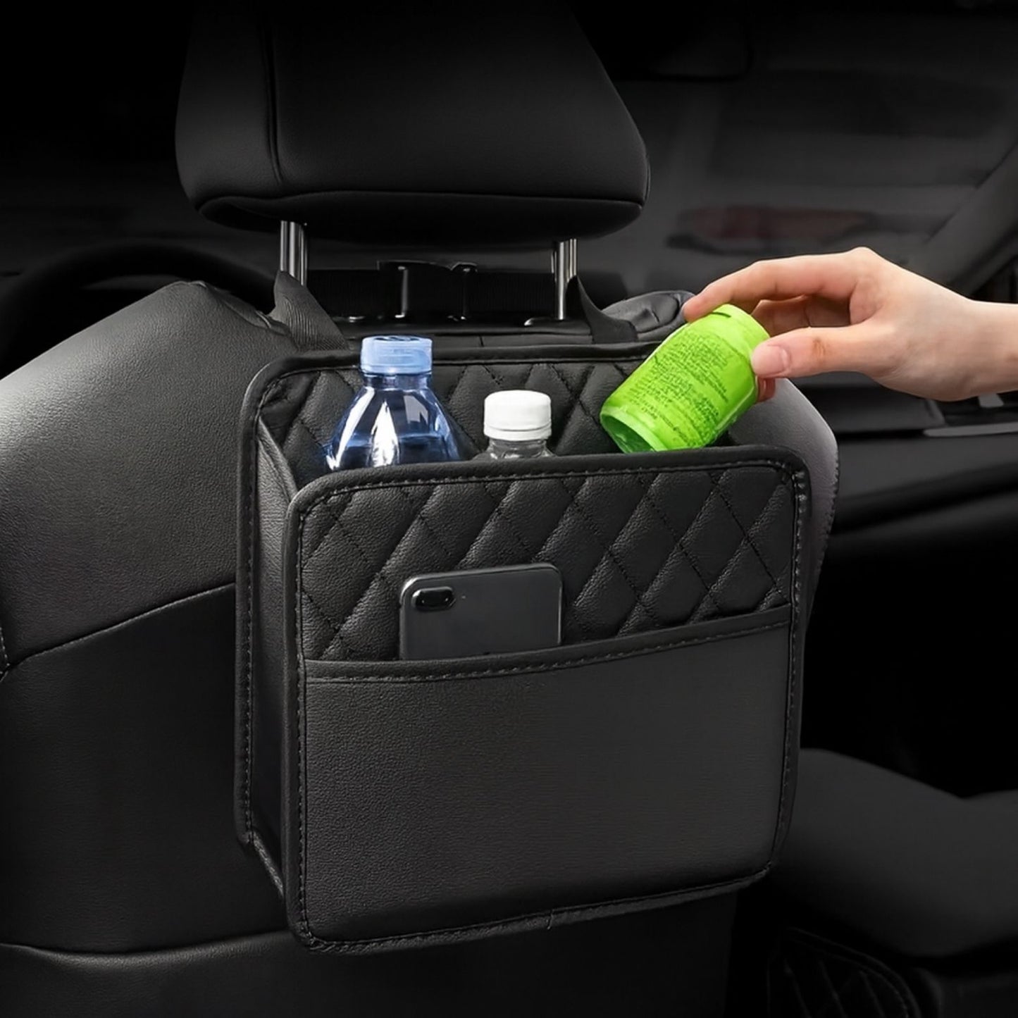 Navorra™ Luxe Car Seat Organizer – Multifunctional Car Storage Bag