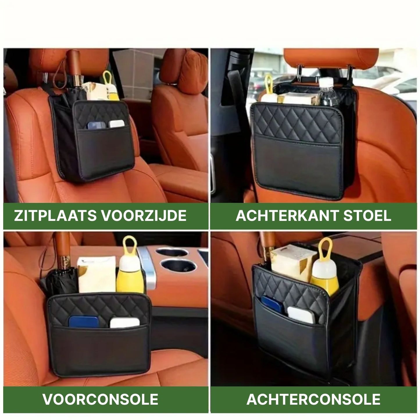 Navorra™ Luxe Car Seat Organizer – Multifunctional Car Storage Bag